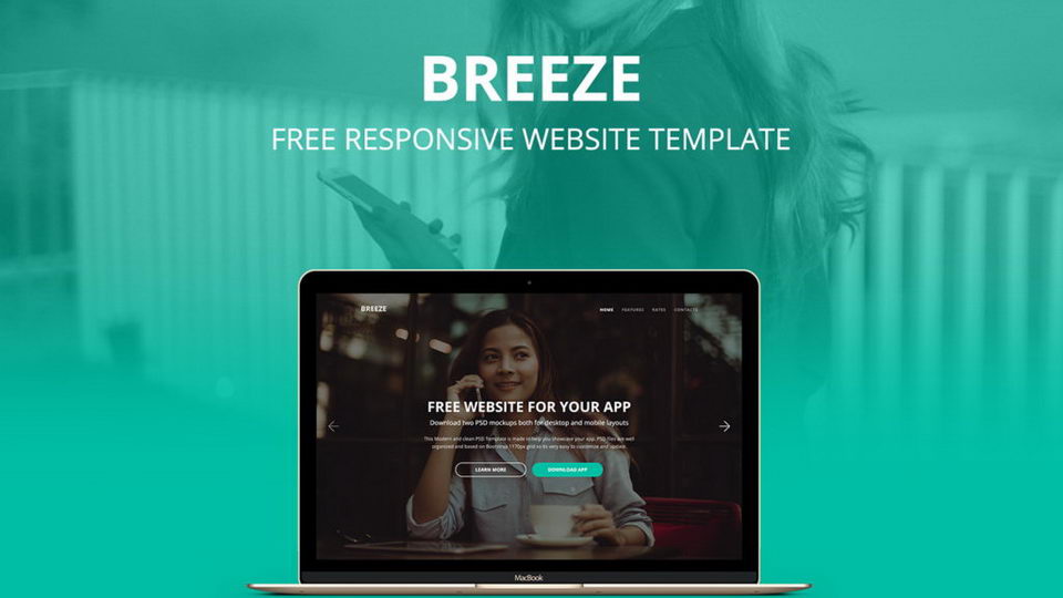 breeze app web template free