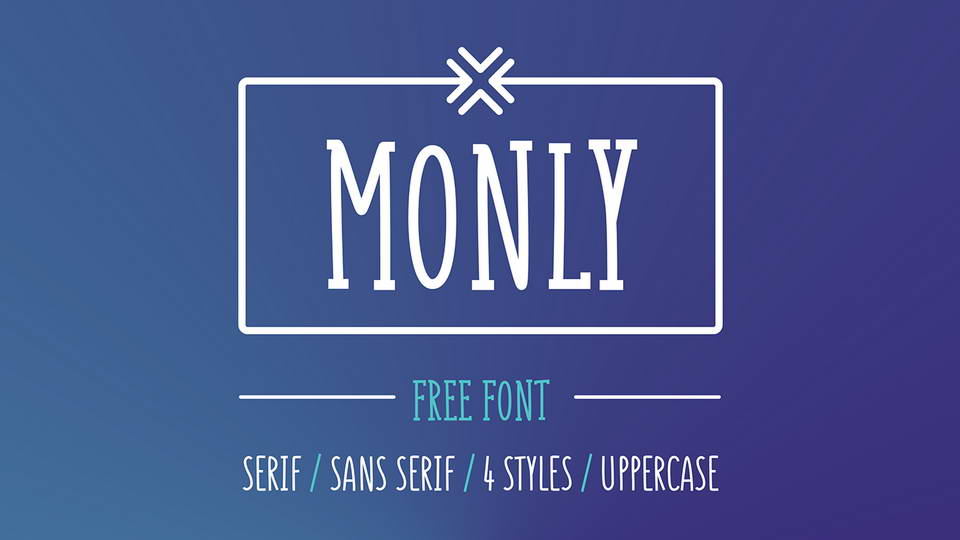 monly free font
