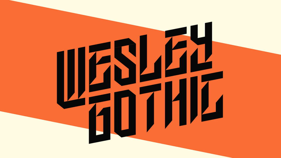 wesley gothic free font