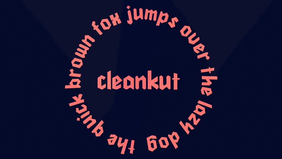 cleancut free font
