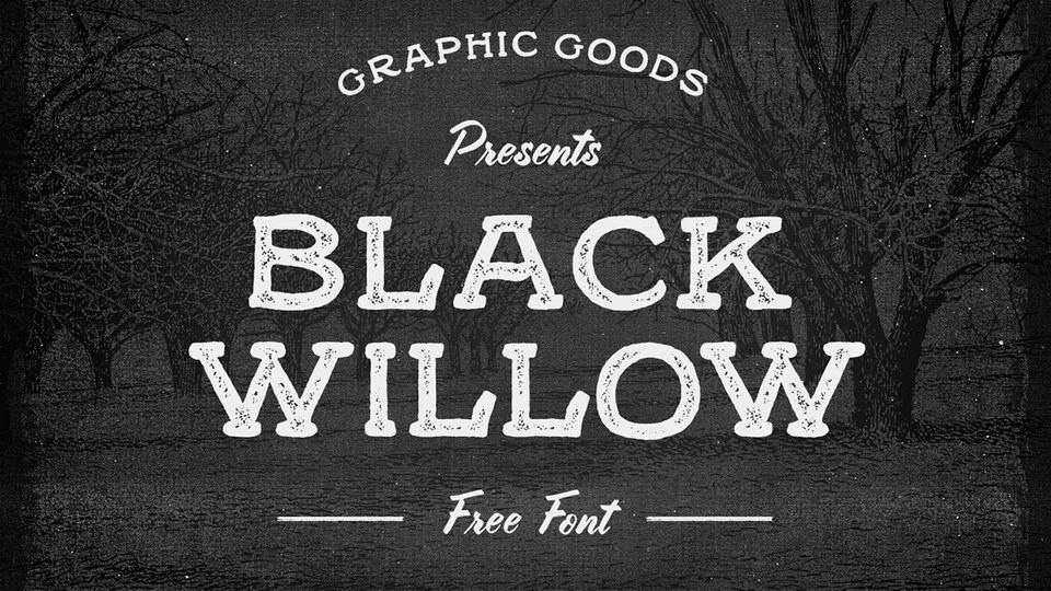 black willow free font