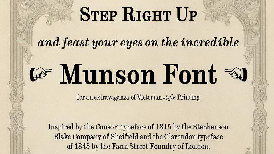 munson free font family