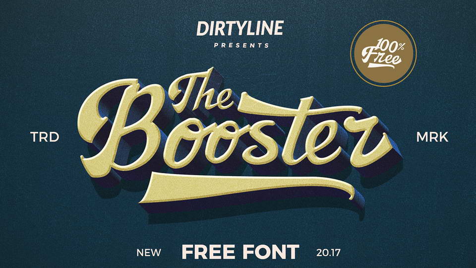 booster free font
