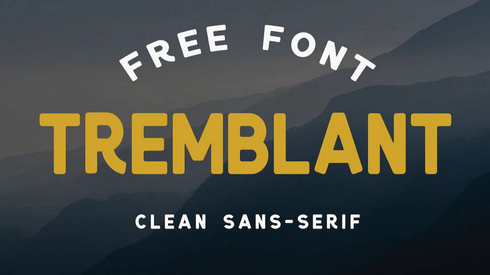 tremblant free font