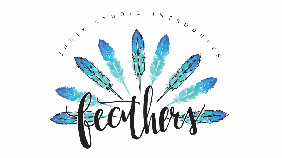feathers free watercolors