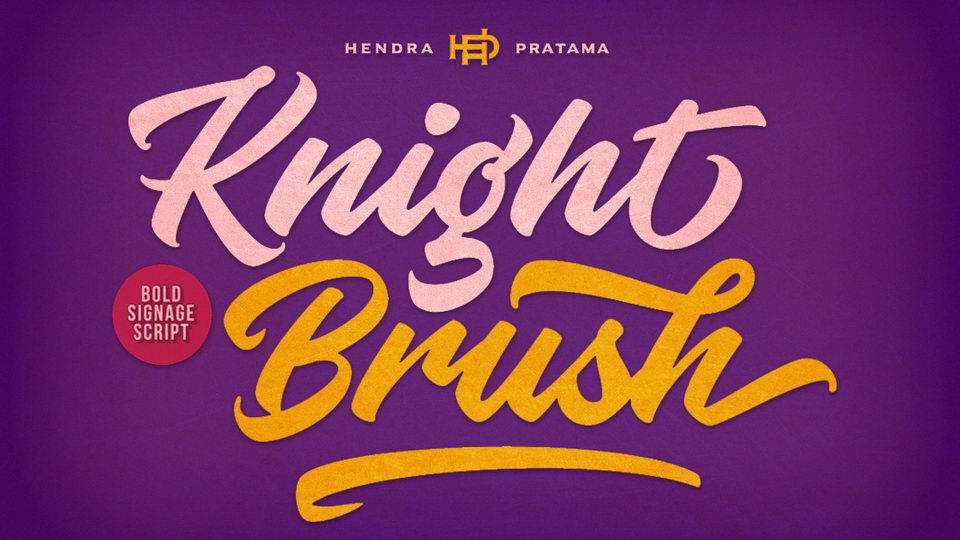 knight brush free font
