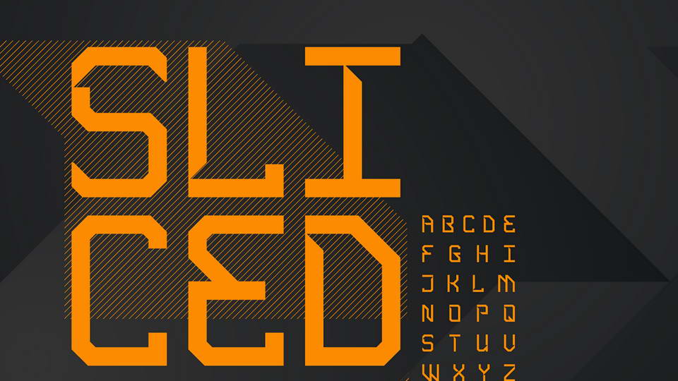 sliced free font