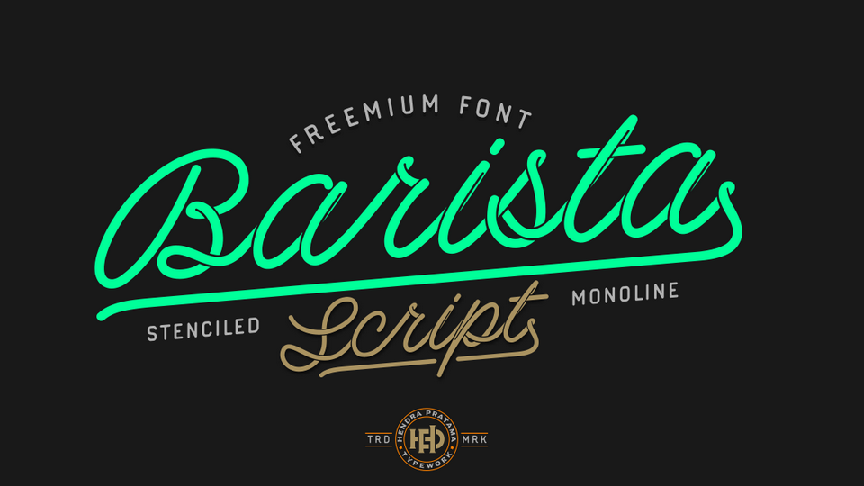 barista free font
