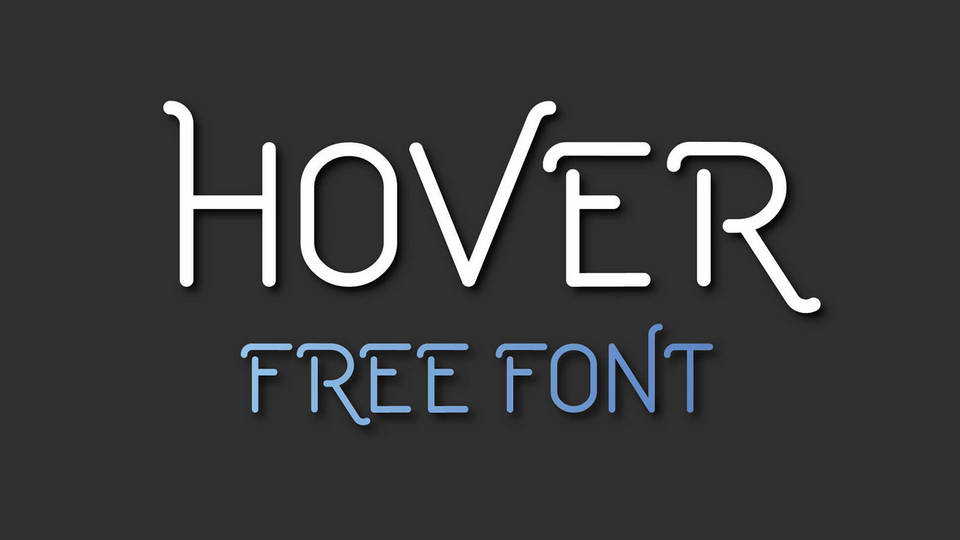 hover free font