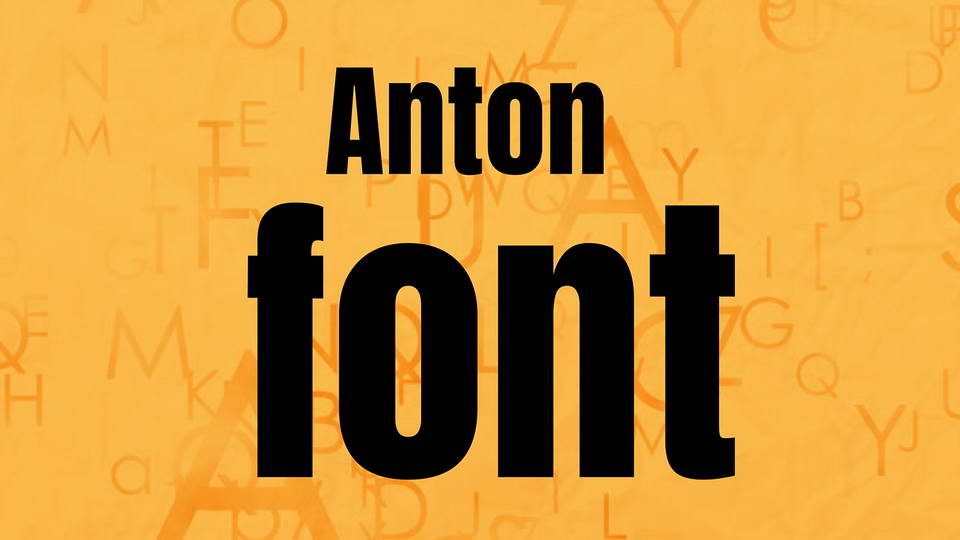 free anton font