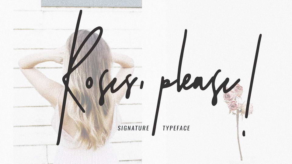 roses please free font