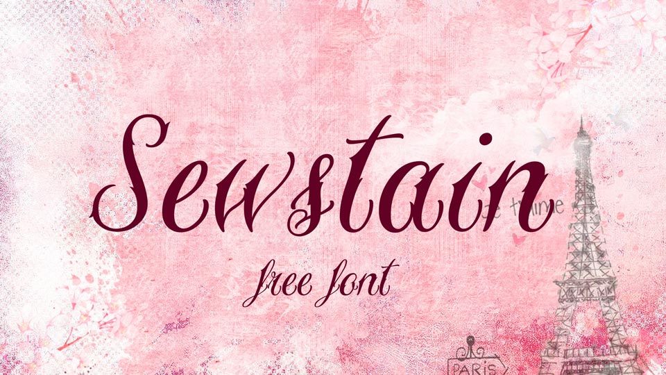 sewstain free font
