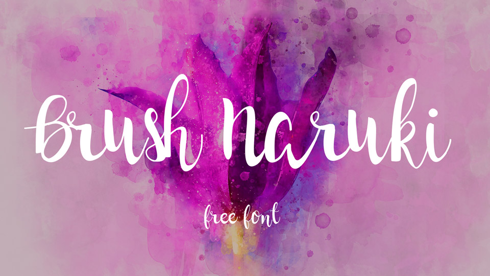 brush naruki free font