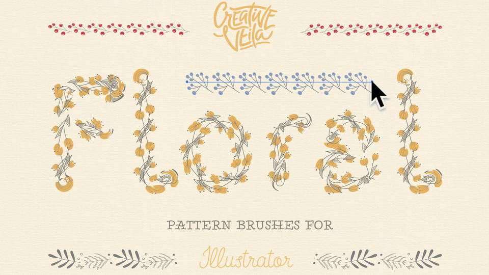 free floral brushes