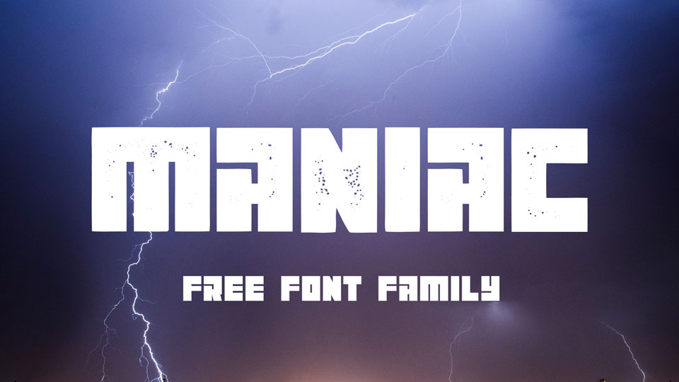 maniac free font