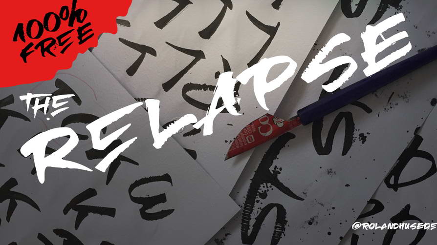 relapse free font
