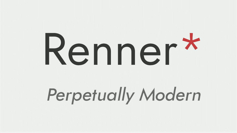 renner free font